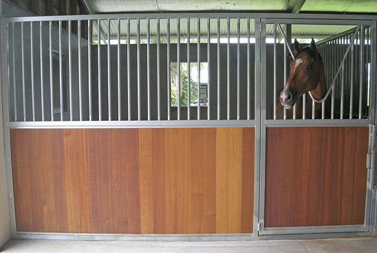 Front Stable Panel - Scalloped Hinged Door (Tasmanian Oak)